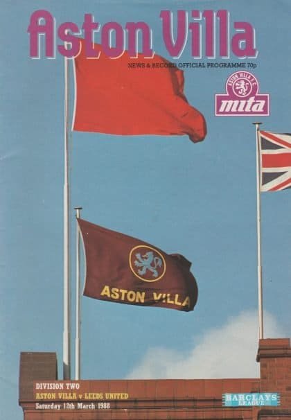 Aston Villa v Leeds United 12-Mar-1988