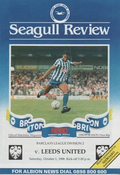 Brighton & Hove Albion v Leeds United 01-Oct-1988
