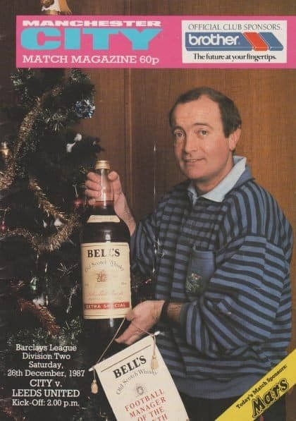 Manchester City v Leeds United 26-Dec-1987