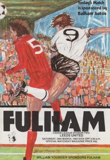 Fulham v Leeds United 30-Mar-1985