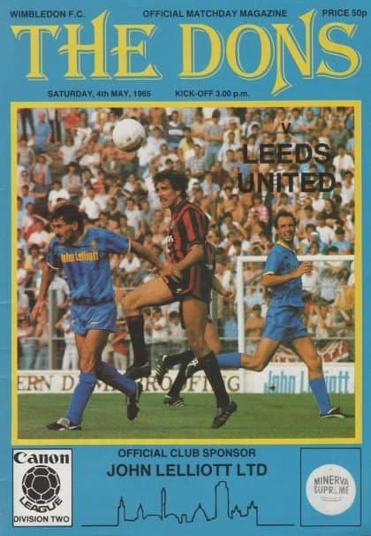 Wimbledon v Leeds United 04-May-1985