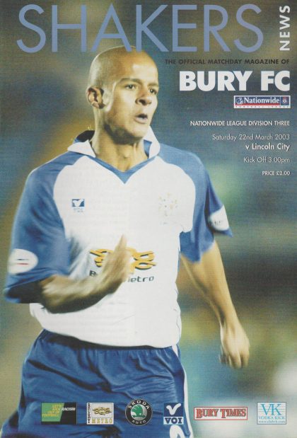Bury v Lincoln City 22-Mar-2003
