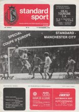 Standard Liege v Manchester City  01-Nov-1978