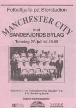 Sandefjords Bylag v Manchester City 27-Jul-1989