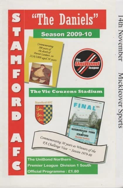 Stamford v Mickleover Sports 14-Nov-2009