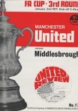 Manchester United v Middlesbrough 02-Jan-1971