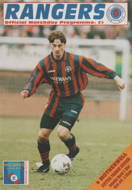 Glasgow Rangers v Motherwell 05-Mar-1994