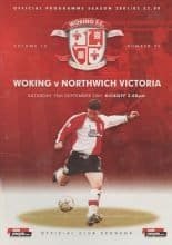 Woking v Northwich Victoria 15-Sep-2001