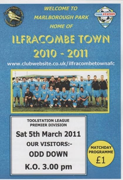 Ilfracombe Town v Odd Down 05-Mar-2011