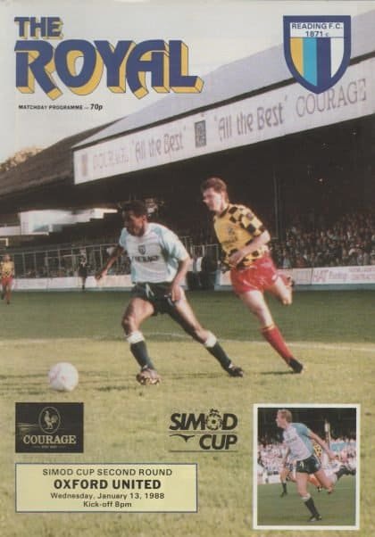 Reading v Oxford United 13-Jan-1988