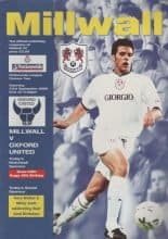 Millwall v Oxford United  23-Sep-2000