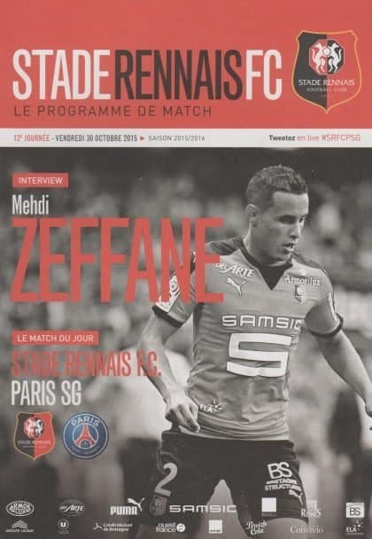 Stade Rennais v Paris St Germain  30-Oct-2015