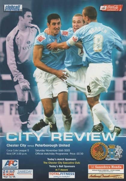 Chester City v Peterborough United  26-Nov-2005