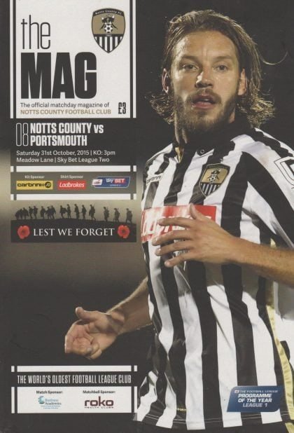 Notts County v Portsmouth 31-Oct-2015