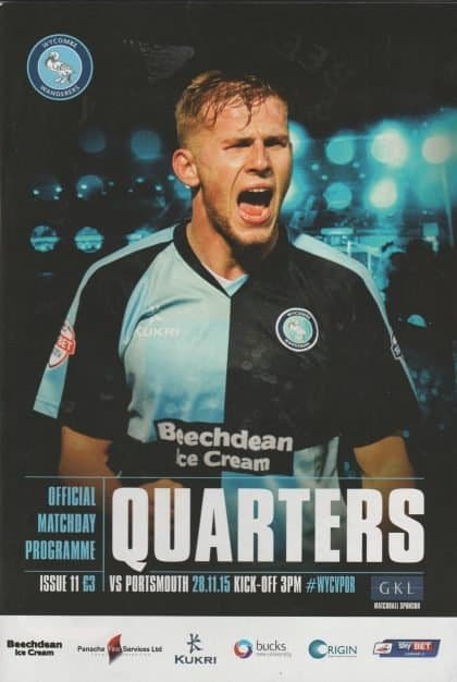 Wycombe Wanderers v Portsmouth 28-Nov-2015