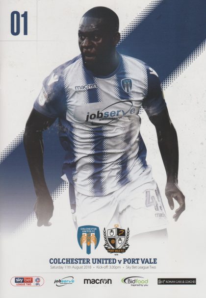 Colchester United v Port Vale 11-Aug-2018