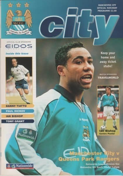 Manchester City v Queens Park Rangers 08-Mar-2000