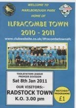 Ilfracombe Town v Radstock Town 08-Jan-2011