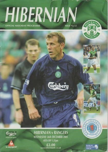 Hibernian v Glasgow Rangers 26-Dec-2001