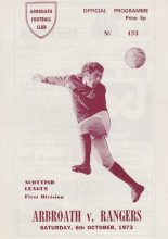 Arbroath v Glasgow Rangers 06-Oct-1973