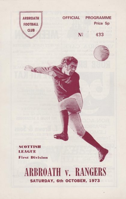 Arbroath v Glasgow Rangers 06-Oct-1973