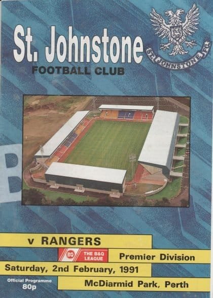 St Johnstone v Glasgow Rangers 02-Feb-1991