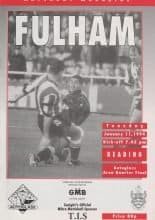 Fulham v Reading 11-Jan-1994