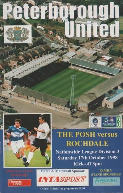 Peterborough United v Rochdale 17-Oct-1998