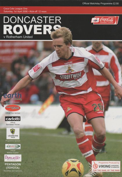 Doncaster Rovers v Rotherham United 01-Apr-2006