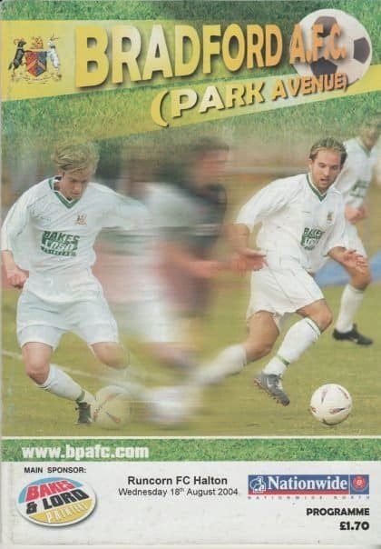 Bradford Park Avenue v Runcorn FC Halton  18-Aug-2004
