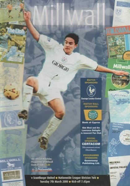 Millwall v Scunthorpe United 07-Mar-2000
