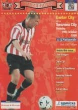 Exeter City v Swansea City 19-Oct-1999