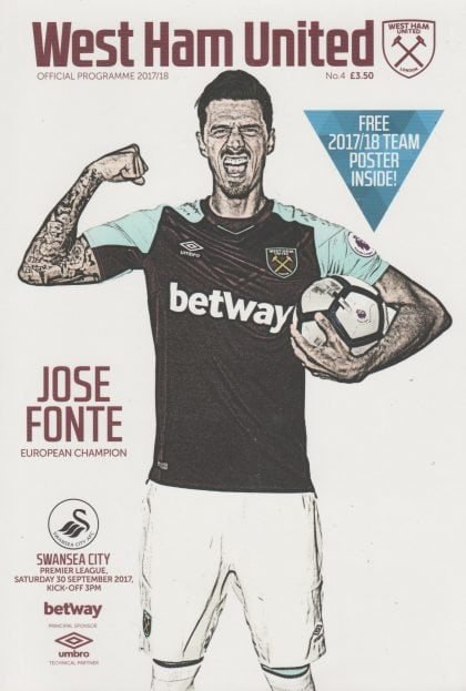 West Ham United v Swansea City  30-Sep-2017