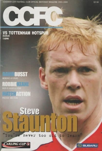 Coventry City v Tottenham Hotspur 24-Sep-2003