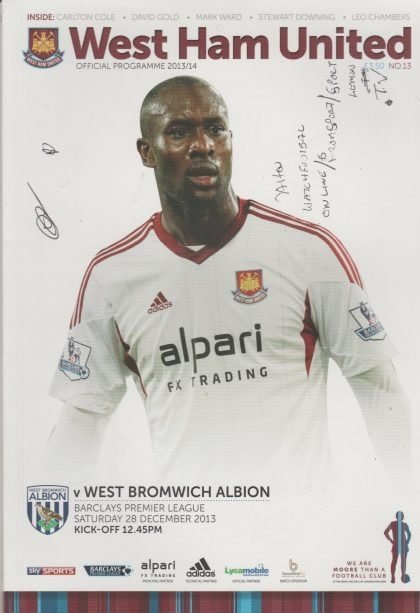 West Ham United v West Bromwich Albion 28-Dec-2013