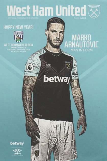 West Ham United v West Bromwich Albion 01-Jan-2018