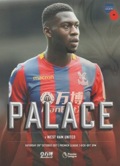 Crystal Palace v West Ham United  28-Oct-2017