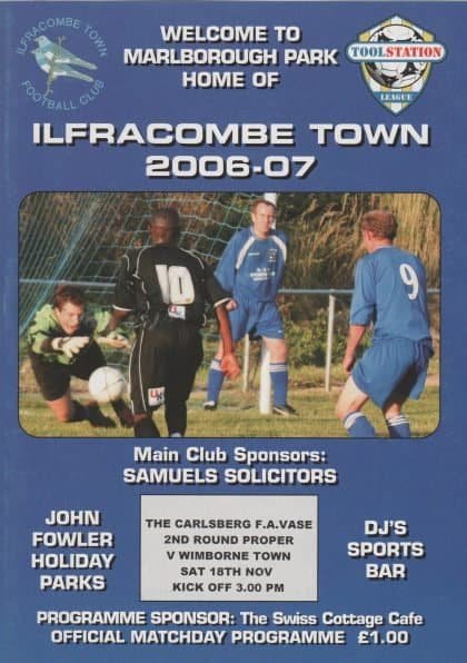 Ilfracombe Town v Wimborne Town 18-Nov-2006