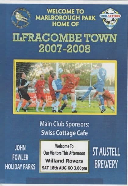 Ilfracombe Town v Willand Rovers 18-Aug-2007