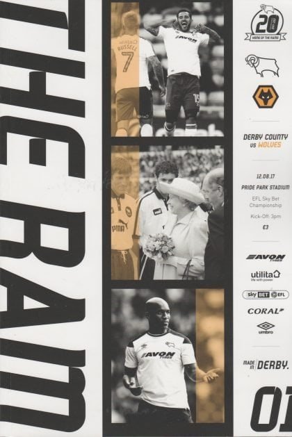 Derby County v Wolverhampton Wanderers 12-Aug-2017