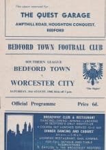 Bedford Town v Worcester City 31-Aug-1968