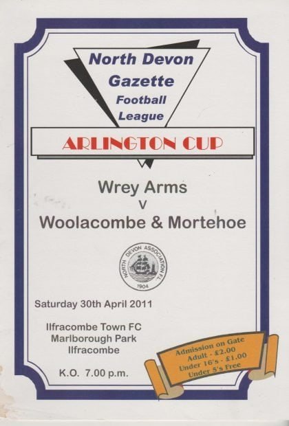 Wrey Arms v Woolacombe  & Mortenhoe  30-Apr-2011