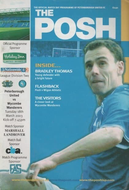 Peterborough United v Wycombe Wanderers 18-Mar-2003