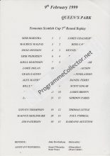 Dundee United v Queen's Park  09-Feb-1999