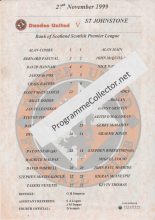 Dundee United v St Johnstone  27-Nov-1999