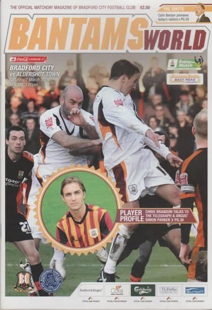 Bradford City v Aldershot Town 07-Mar-2009