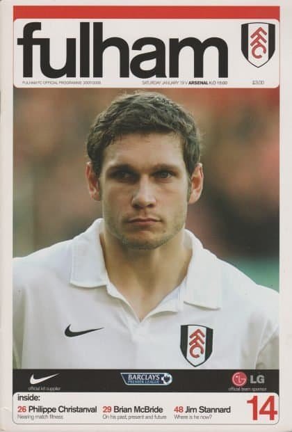 Fulham v Arsenal 19-Jan-2008