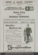 York City v Ashton Athletic  22-Sep-2018