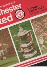 Manchester United v Aston Villa 29-Mar-1978