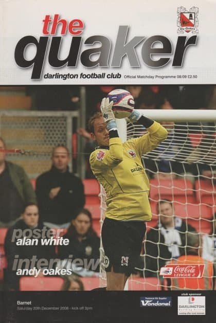 Darlington v Barnet 20-Dec-2008